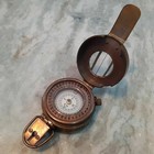 Vintage Military Nautical Brass Compass Antique Collectible Decor Gift Item