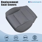 Driver Or Passenger Side Bottom Replacement Cloth Seat Cover  h2t 4dp Gray cloth
