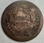 1851 - Braided Hair Half Cent - Nicely Circulated Exact Coin Imaged  hc16