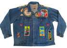 The Beatles Denim Jacket Men s 4xl Upcycled T-shirt Patchwork Retro Hippie Music