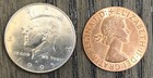Magician s Coin   Trick Coin   Kennedy Half Dollar 1995 D   English Penny Coin