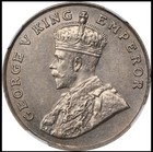 1919-b British India 8 Anna  Ngc Ms61  Rare Issue