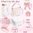 Pink Bow Gift Basket Set For Teen Girls  Coquette Birthday Gift Box