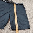 Lee Dungarees Cargo Shorts Mens 42 Black Lightweight Belted Tags