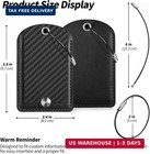 2pack Black Leather Luggage Tags For Suitcases  Travel Bag Tags For Luggage