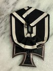 Original Ww1 Imperial German Ek2 Iron Cross 2nd Class W  Ribbon  Parade Mounted