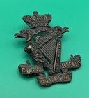Royal Irish Rifles Cap Badge Crowned Quis Separabit Wwi Era