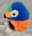 Vintage 1998 Puffkins Swibco Squawk Tropical Parrot Beanie Plush Style 6687