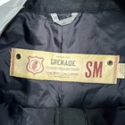 Grenade Gray Cargo Snowboard Pants Men   s S  Streetwear Grenade Logo Zip Snap Up