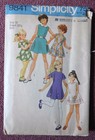 Vtg 1970s Simplicity 9841 Princess Seam Dress Sewing Pattern Girl 10 Ff Uncut