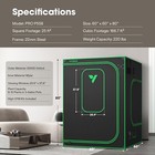 Vivosun 2000d Advance Grow Tent 5x5ft Hydroponics Indoor Plant Box 60 x60 x80  