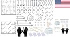 98pcs Professional Body Piercing Kit With 14g 16g Stainless Steel Tools