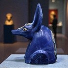 Authentic Ancient Antique Rare God Anubis Head  Statue Figurine Egyptian Bc