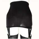 Allacki Floral Edge Cloth Girdle Vintage Garter Belt 4 Straps Suspender Belt