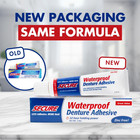 Secure Waterproof Denture Adhesive - Zinc Free - Extra Strong 12 Hour Hold - 1 4