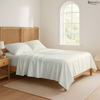 Krishna Premium Microfiber Rv Sheet Set Camper King Size 72 x80   4-piece Bed   