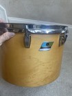 Vintage Pointy Blue Olive Badge Era 70s Ludwig Thermogloss 14    X 10    Tom Drum