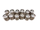 6 Sets Of Vintage Vincent Lollo Sterling Silver Individual Salt   Pepper Shakers