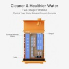 Orange 2 1 Gallon Betta Fish Tank Desktop Aquarium Starter Kit Led Light Filter