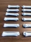 Lot 12 Vintage Perm Rods Curlers Swing Arm Plastic Salon Hair Rollers Same Size