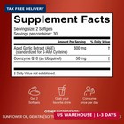 Resilia Garlic Extract 600mg Softgels  60 Count  Odorless Aged Garlic Extract