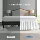 1pc Breathable Dustproof Bed Skirt For Bedroom Guest Room Bedding