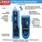 Cable Tracer Ethernet Network Cable Tester Rj45 Rj11 - Wire Toner Tracker Cat5 C