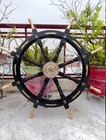 Wooden Ship Wheel Handmade Nautical Wall Decor Captain Steering 36 Inch Wheel
