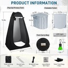 Folding Xxl Toilet Pop Up Privacy Tent And Carry Bags Outdoor Portable Set New