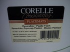 4 Corelle Callaway Reversible Placemats Plastic Foam Vinyl Ivy