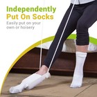 Sock Aid - Deluxe Blue Sock Assist And Sock Helper - Easy On And Off Sockhorn