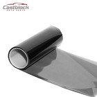 Light Smoke Gloss Vinyl Film Tint 12  X 78  Headlight Taillight Fog Wrap Cover