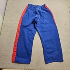Bold Look Vintage Martial Arts Pant Size 5 Blue Red Side Stripe Karate Taekwondo