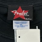 Vintage Fender By Da Vinci Shirt Mens 2xl Brlack Guitar Silhouette Deadstock Y2k