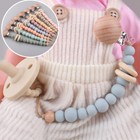 Silicone Dummy Clip Baby Boys Girls Pacifier Soother Chain Holder Strap Clips