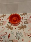 Budweiser Red Plastic Ash Tray 3 3 4  Vintage Bar Ashtray Mid Century Modern