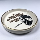Vintage Goodyear Tire Ashtray Ceramic Logger Lug King Of The Forest Advertising