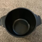 Pampered Chef Micro Cooker Microwave Steamer 2qt Black Clear Lid Nice 