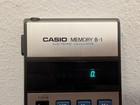 Vintage Casio B-1 Memory Electronic Calculator    Case - Tested   Working