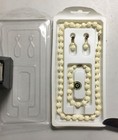 Jewelry Set  Carved Acrylic Rose Beads  Perfect For Little Girls