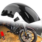 19  Vivid Black Front Fender For Harley Touring Street Glide Road King 2014-23