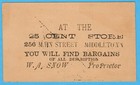 Vtg  Trade Card Boots Shoes   Rubbers Clark   s Cash Store Main St Middletown Ct