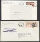 1968 Lot Of 5 Usa Covers Embargoed By Canadian Postal Strike 3 Remailed Later