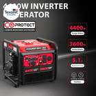 4400-watt Portable Inverter Generator   Gas Powered  Co-sensor  Lightweight   Qu