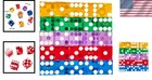 Pc 19mm Serialized Casino Craps Dice Set Acrylic 5-color Assortment