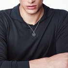 St Michael St Christopher Crucifix Necklace Sterling Silver Angel Christian G   