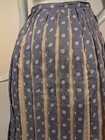 Unusual Edwardian Double Print Skirt W Rich Ruffled Bottom  