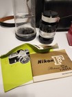 Vintage Nikon F 35mm Camera Lot With 50mm Lens   Extra Lens Flash  Case   More