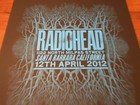 Rare Radiohead Poster Santa Barbara 2012 Donwood Not Emek Sperry Foo Fighters U2