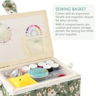 Sewing Basket With Sewing Kit Accessories Sewing Basket Organizer For Adults    